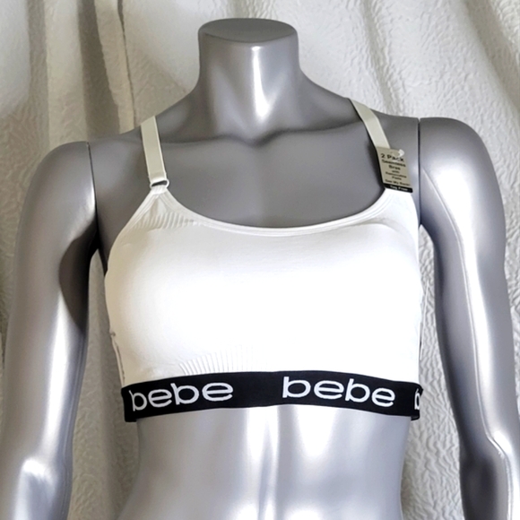 🍃🌷Bebe Barlette Mesh Sports Bra 2pk Bundle - Picture 2 of 11